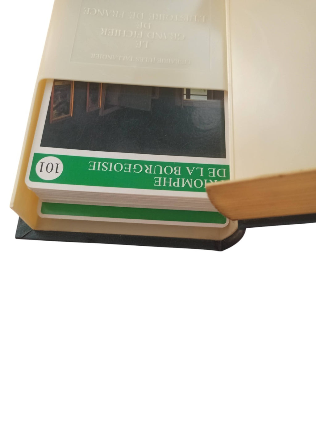 Jeu de fiches Histoire de France ancien Tallandier vintage étui plastique 1976