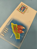 Enveloppe premier jour émission FDC Fiji Tagimoucia Taveuni timbre fleurs