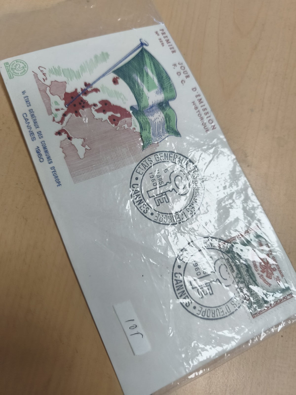 Lettre FDC Cannes 1960 États Généraux Europe Premier Jour enveloppe philatélie