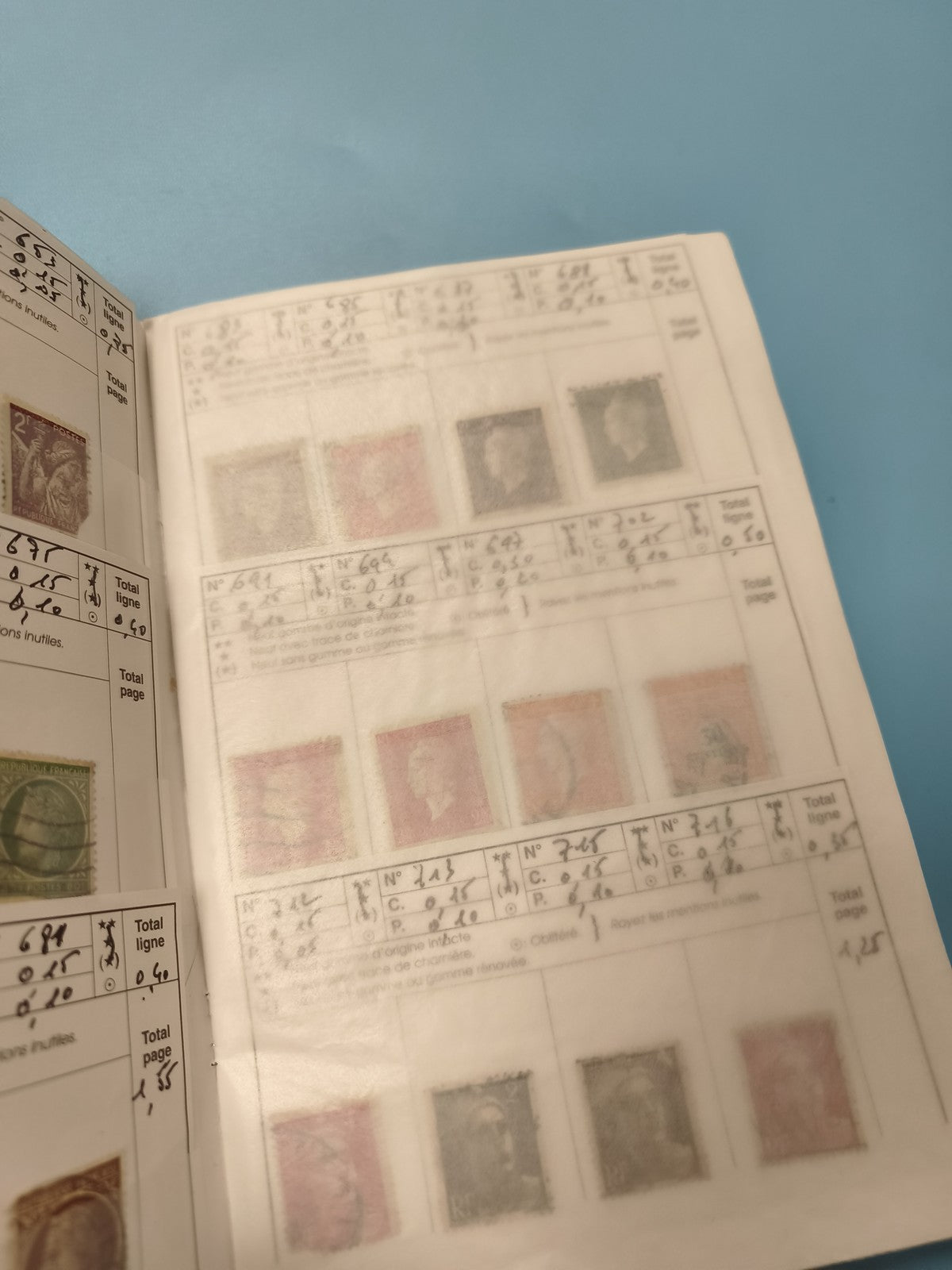 Lot carnet à choix timbres anciens Yvert & Tellier France oblitérés collection