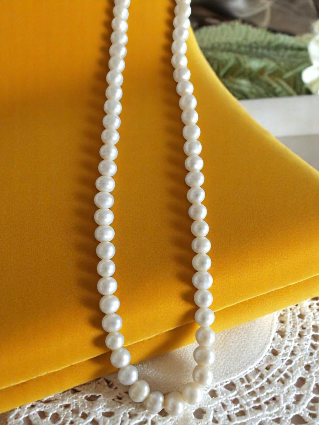 Collier perles de culture authentiques vintage