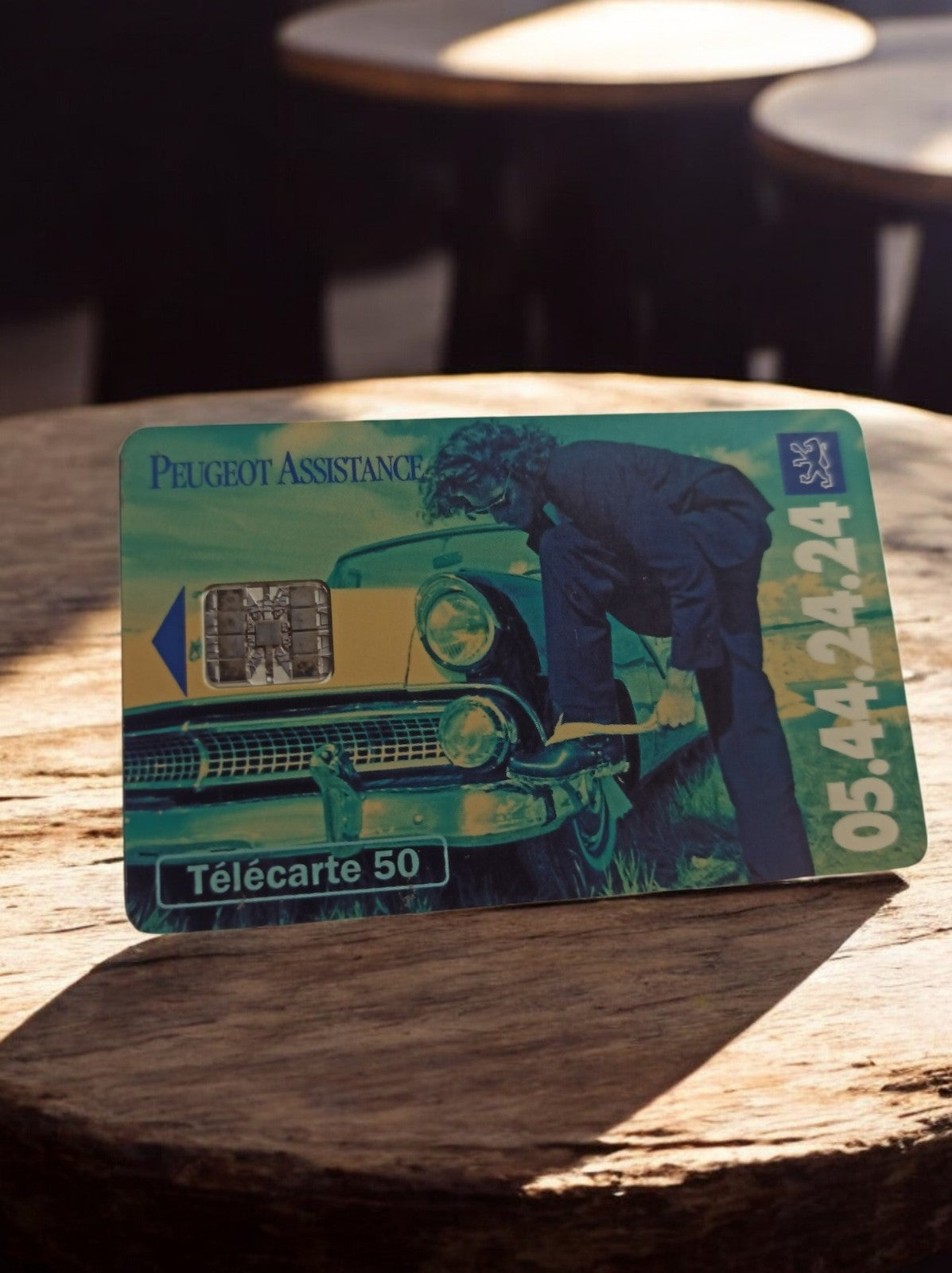 Carte téléphonique vintage Peugeot Assistance Télécarte 50 collector rétro