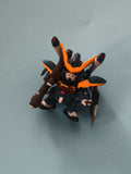 Figurine robot Gundam SD noir jaune missiles épée bouclier