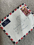 Lettre avion affranchie Dahomey 1971, timbre 40F, cachet Cotonou philatélie