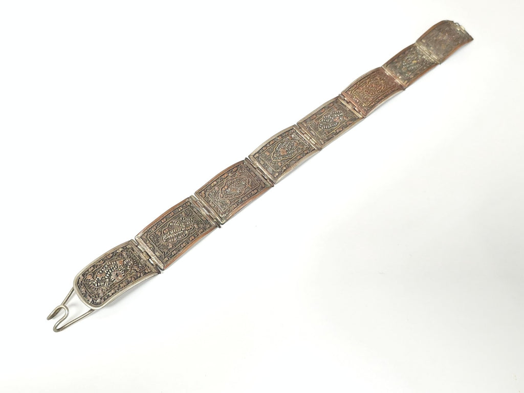 Ceinture plaquée argent ottomane turque pour fille, accessoire traditionnel enfa