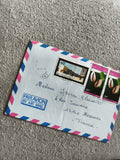 Lettre affranchie France 1984 timbres 60f 20f enveloppe Par Avion philatélie