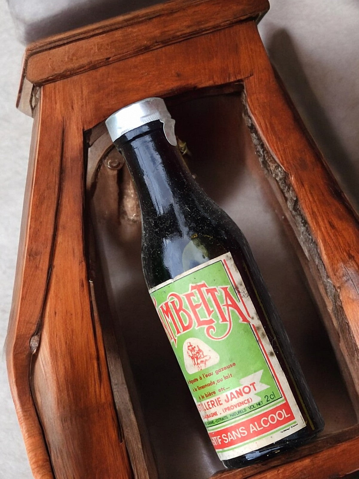 Mini bouteille Gambetta vintage apéritif sans alcool Janot déco rétro ancien