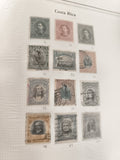 Timbres anciens Costa Rica x12 oblitérés philatélie XIXe début XXe, lots vintage