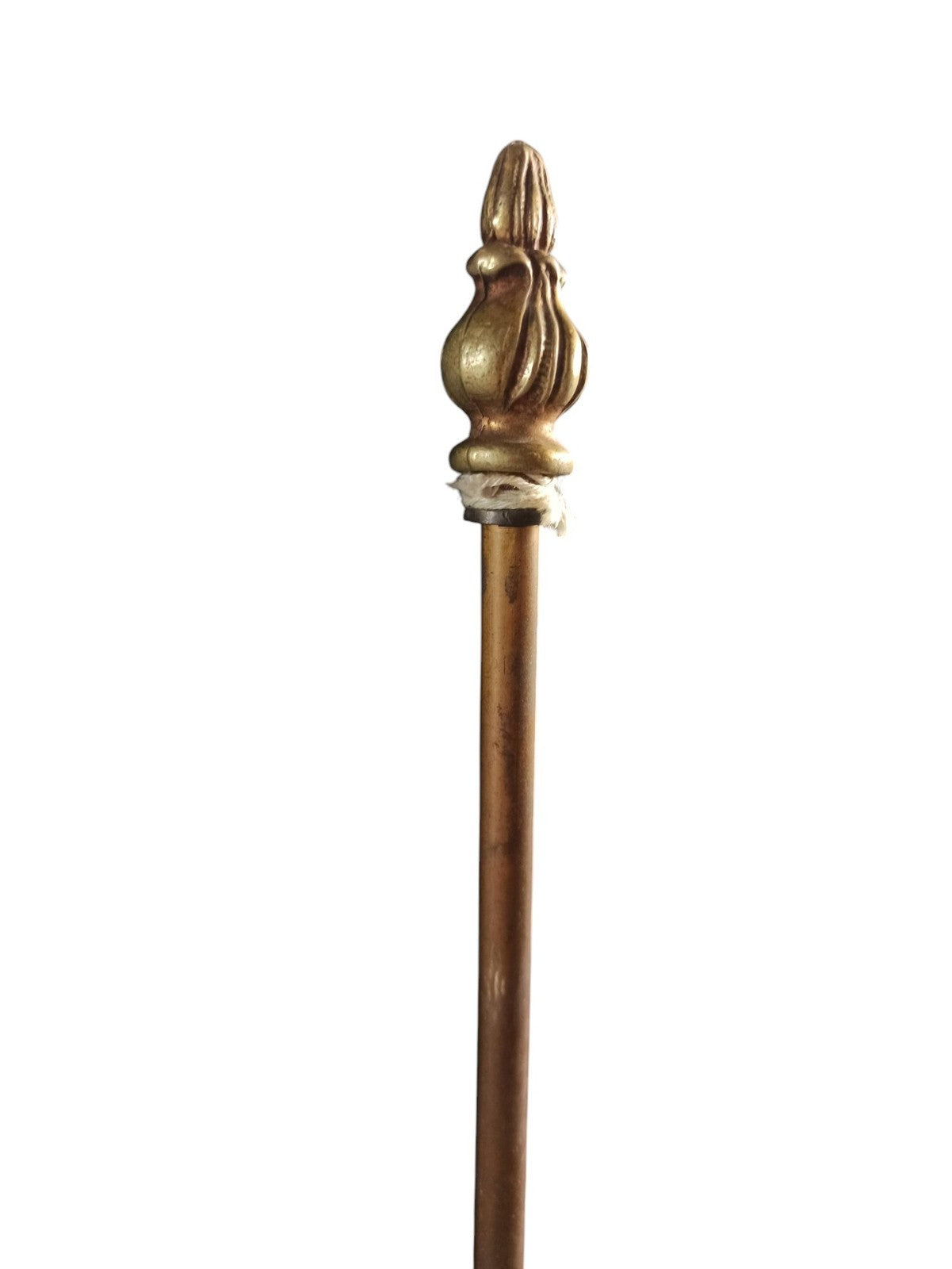 Lampe de table baroque en laiton, 2 bras, style château ancien, vintage éclairag