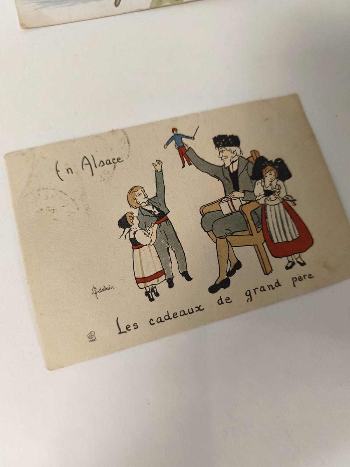 Carte postale ancienne Alsace vintage rétro pour collectionneurs région France