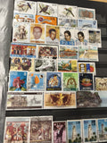 Lot timbres Sri Lanka multicolores, thématiques variées, oblitérés, support excl
