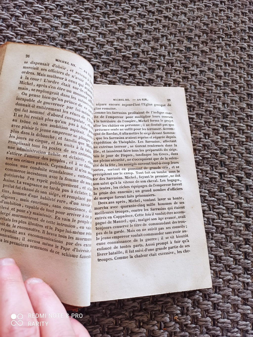 Livre ancien 1863 Abrégé Histoire Bas Empire Tome IV Delarue Lyon
