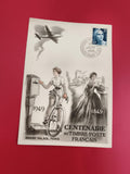 Lettre Premier Jour Centenaire Timbre-Poste Grand Palais 1949 Philatélie (Ref 1)