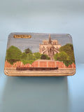 Grande boîte publicitaire vintage ancienne en métal Fauchon Paris déco collectio