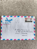 Lettre affranchie La Réunion 1992 timbre Marianne 250f par avion philatélie