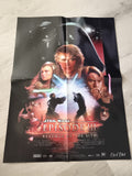 Poster Star Wars Episode III Revenge of the Sith film cinéma plié