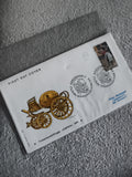 Enveloppe Premier Jour HAFNIA 1976 Danemark timbre attelé philatélie FDC