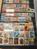 Lot de timbres Australie multicolores, motifs variés, d'occasion, philatélie