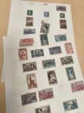 Lot timbres France oblitérés philatélie anciennes séries thématiques