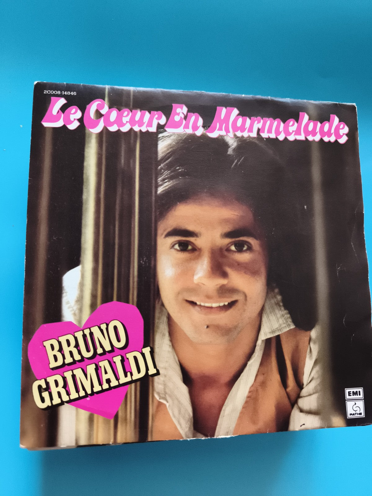 Vinyle 45 tours Bruno Grimaldi Le Cœur En Marmelade EMI pochette photo