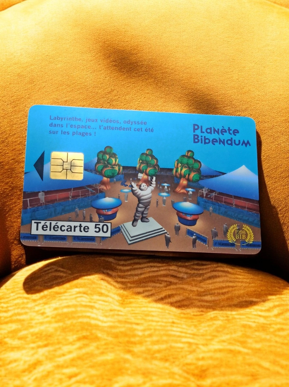 Télécarte 50 unités Planète Bibendum 1998 vintage carte téléphonique