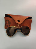 Lunettes de soleil Ray-Ban aviateur BM87 avec étui d'origine, monture homme femm