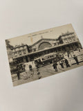 Carte postale ancienne Paris Gare de l'Est CPA, tramway, animation urbaine