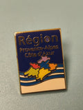 Pin's vintage Région PACA Provence-Alpes-Côte d?Azur émaillé carte couleur