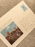 Carte postale Bucarest Intercontinental Moscou 1980 timbre olympique Roumanie