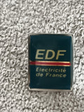 Pin's vintage EDF Electricité de France bleu logo rétro (Ref 10)