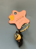 Porte-clés Totoro noir jaune accessoire téléphone strap figurine pendentif