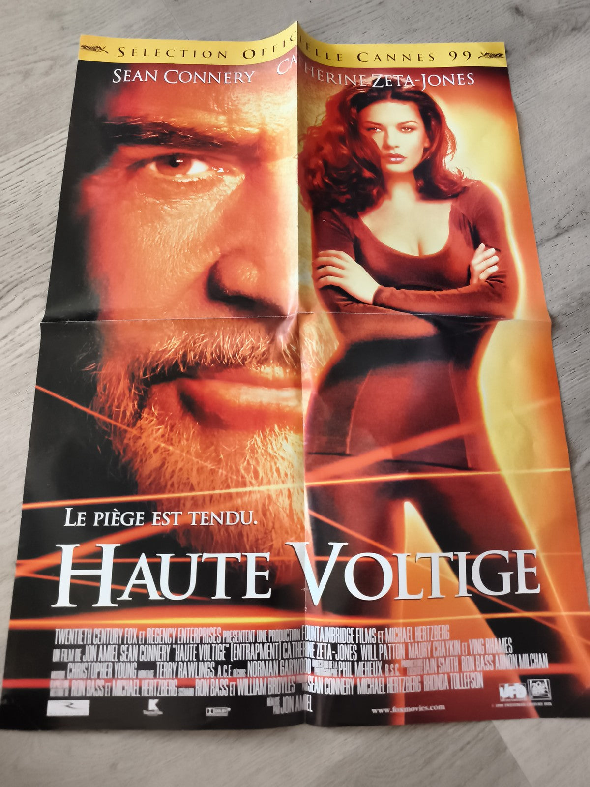 Poster cinéma Haute Voltige Cannes 1999 Sean Connery Catherine Zeta-Jones