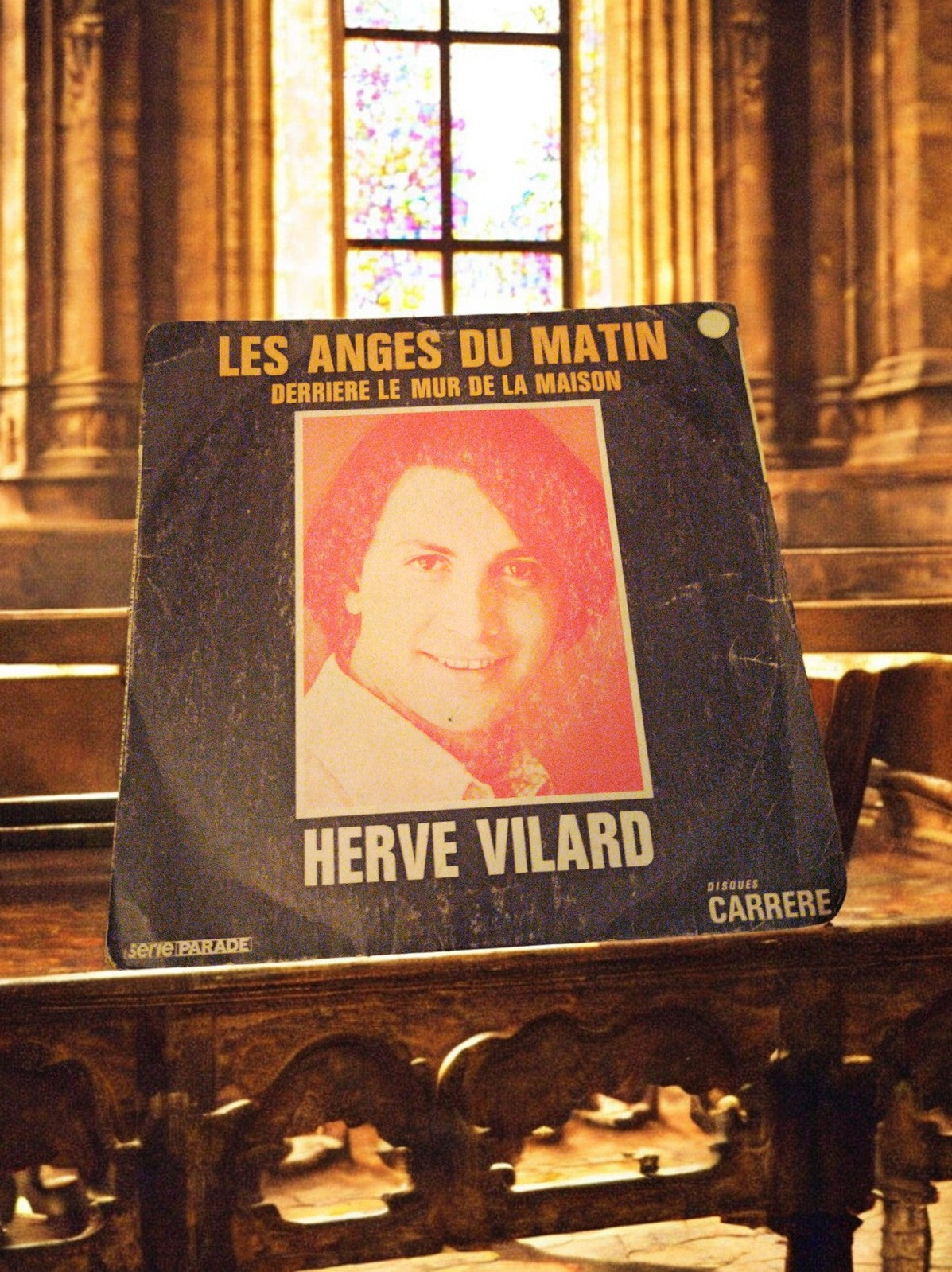 Vinyle 45 tours Hervé Vilard Les Anges du Matin Disques Carrere chanson français