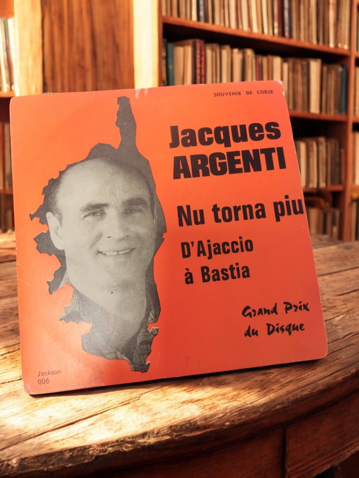 Disque vinyle 45 tours Jacques Argenti ancien rétro Corse Jackson