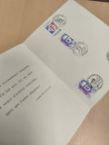 Lot timbres France Charles de Gaulle oblitérés, enveloppe philatélie