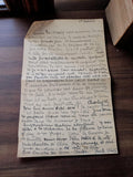 Lettre manuscrite datée 1er août 1944, correspondance 39-45, écriture émouvante