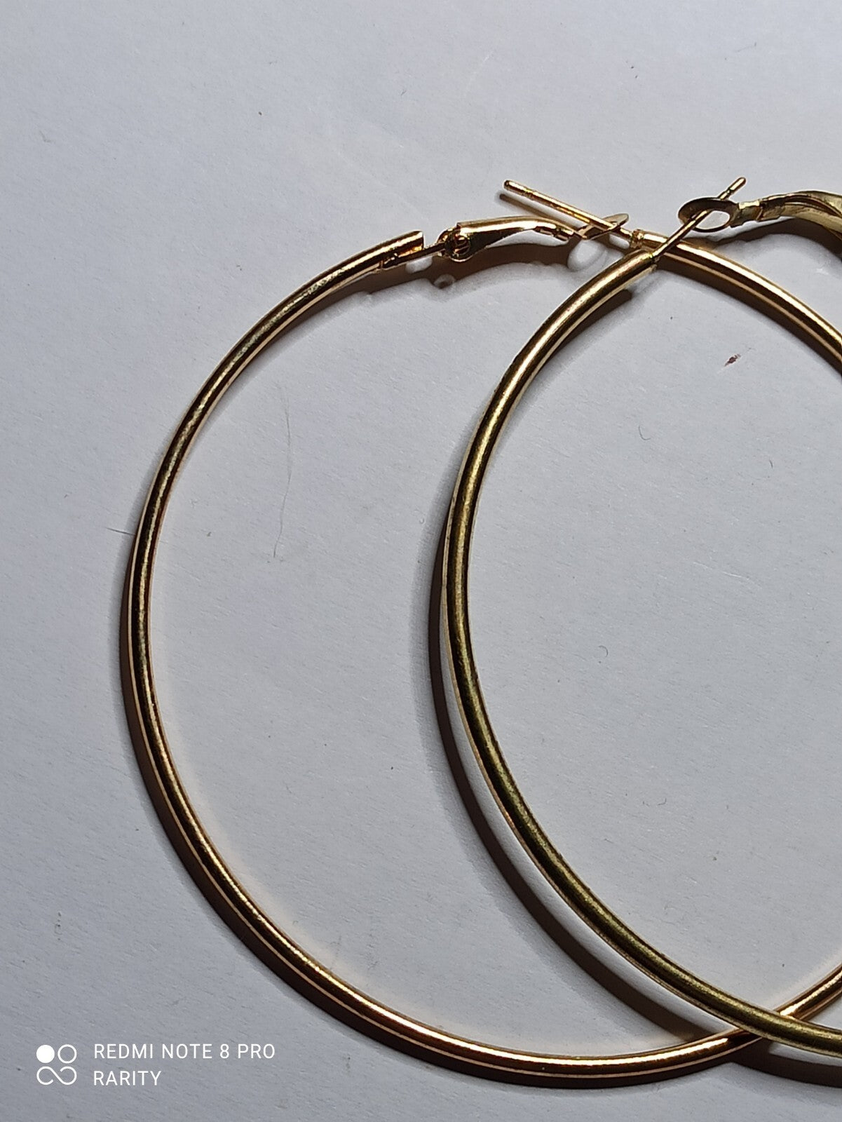 Boucles d?oreilles créoles vintage plaquées or jaune anneaux fins femme rétro