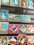 Timbres anciens Jeux Olympiques Munich 72 Innsbruck 76 Guinée Équatoriale sport