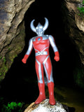 Figurine Ultraman Hero 500 Series rouge argent vintage rétro Japon