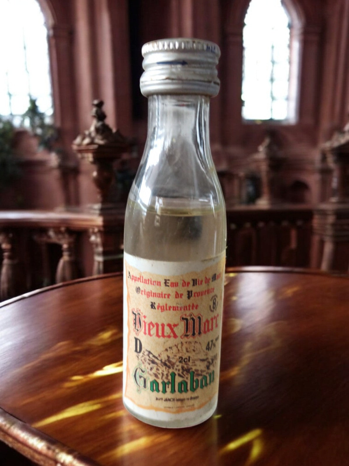 Mignonnette Vieux Marc GarLabau 47% ancienne étiquette spiritueux vintage rare