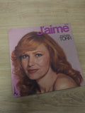 Vintage 45 rpm old vinyl record Michele Torr retro collection French song