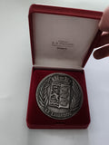 Médaille Le Lavandou S.A. Pichard Saumur blason relief étui rouge