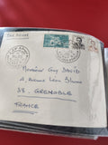 Ancienne enveloppe oblitérée 1966 philatélie Maroc timbres premier jour avion
