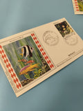 Enveloppe FDC Monaco Aquarium de Musée timbre illustré poissons, oblitération 1e