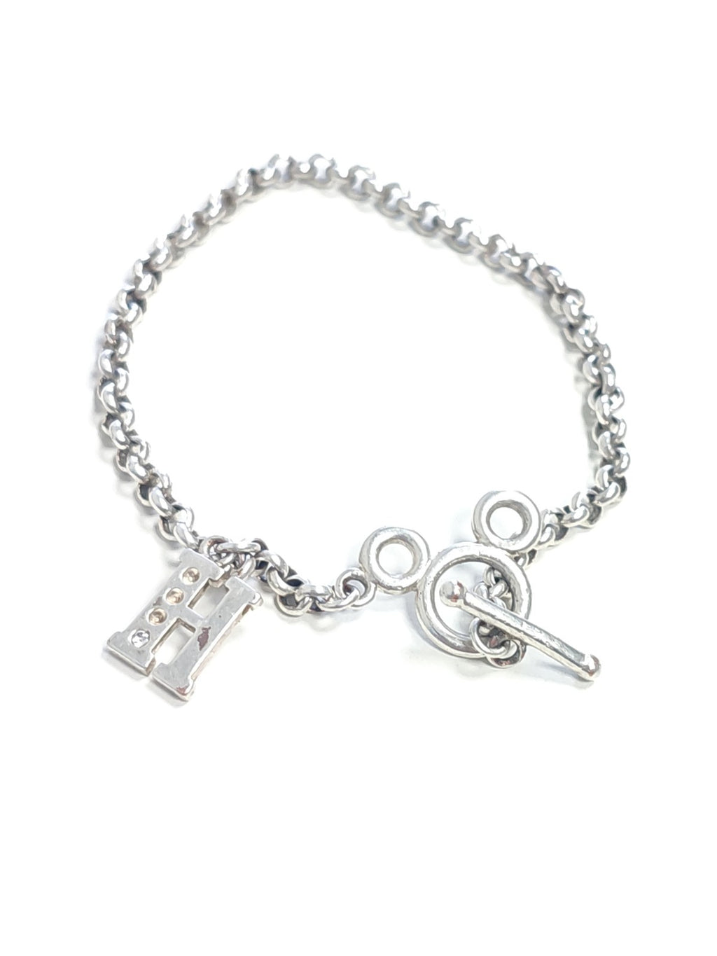 Bracelet ancien en argent massif 6,7g vintage bijou rétro pour collectionneur
