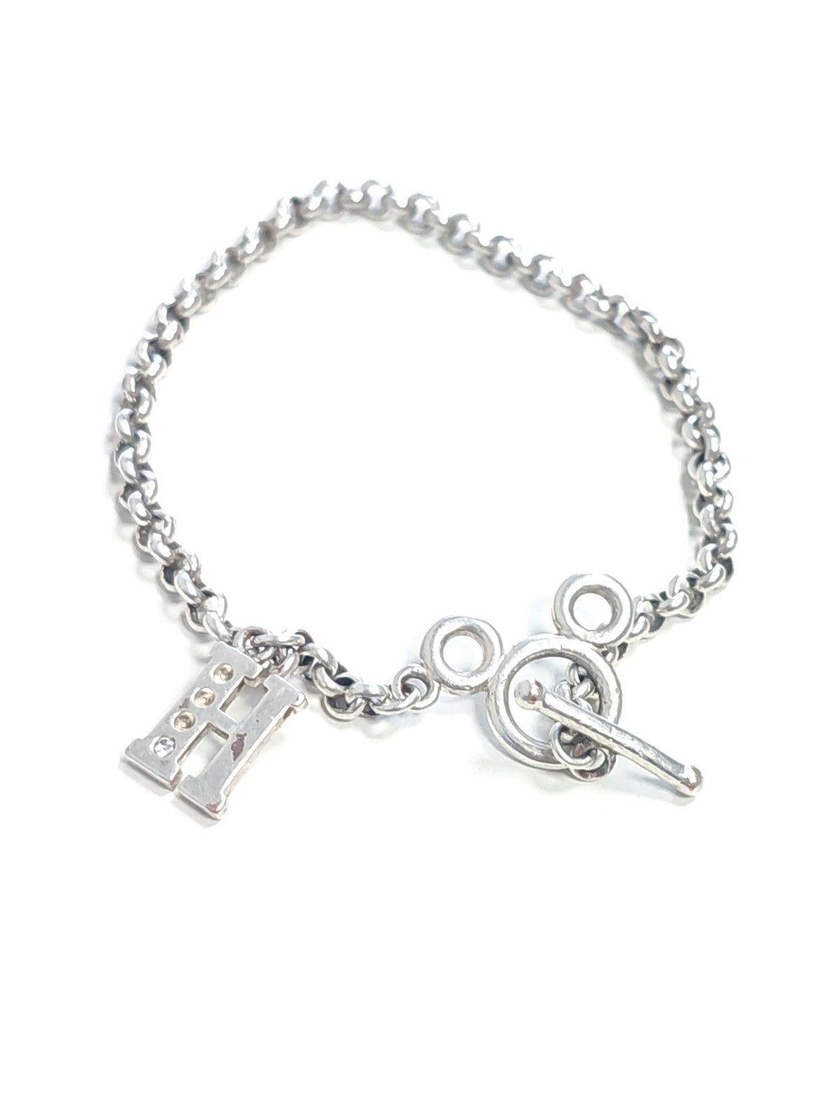 Bracelet ancien en argent massif 6,7g vintage bijou rétro pour collectionneur