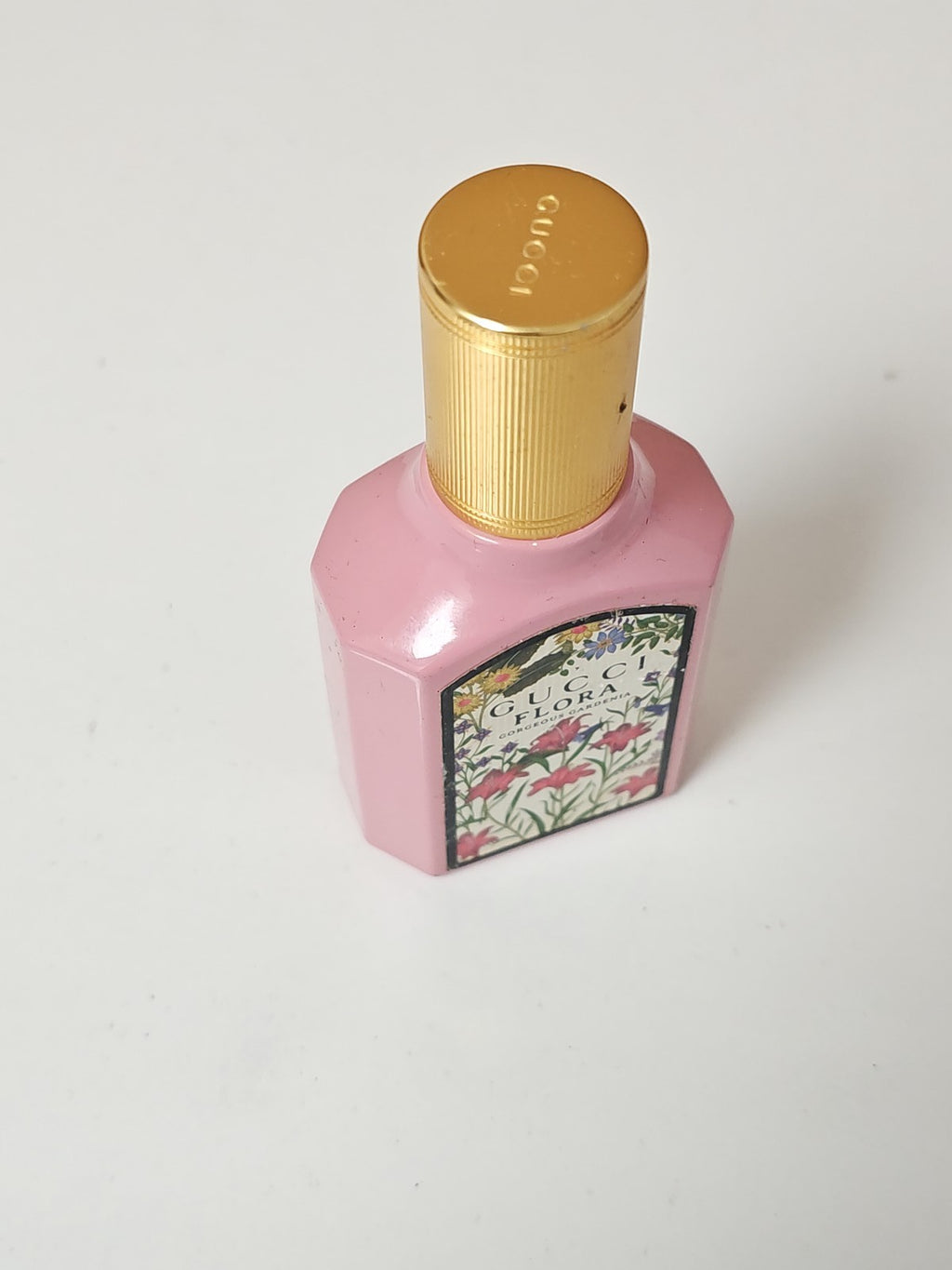 Bouteille vide GUCCI Flora Gorgeous Gardenia flacon parfum décoratif Gucci