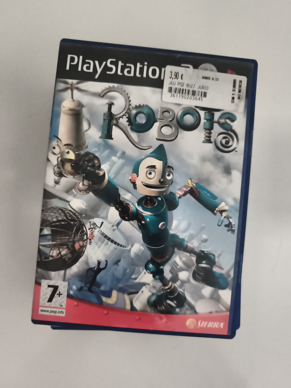 Jeu PS2 Robots PlayStation 2 Sierra boîte seule, sans notice, PEGI 7+
