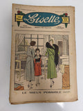 Ancien journal Lisette 1933, magazine illustré fillettes, couverture art déco