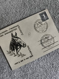 Lettre premier jour Aachen 1965 Europa-Meisterschaft équitation philatélie (Ref